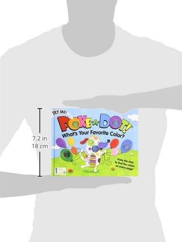 Melissa & Doug Poke-a-Dot! What’s Your Favorite Color? Interactive Children's Board Book with Buttons to Pop, Educational Sensory Toy for Toddlers &
