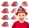 Better Choice Costumes, LLC NOT PLASTIC, Molded Paper Children's Firefighter Hat, Party Supply, Fire Hat Costume Accessory (12)