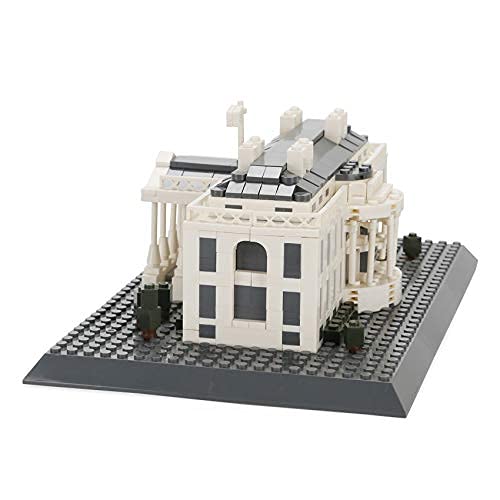 Apostrophe Games White House Building Block Set (770 Pieces) Washington D.C. White House Famous Landmark Series - Architecture Model for Kids