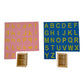Adena Montessori Lower and Capital Case Sandpaper Letters,Early Child Development Learning Material,ABC Alphabet Preschool Toy Baby English Letters