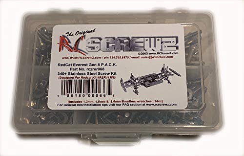RCR066 - Compatible with RedCat Gen 8 P.A.C.K. (RER11386) Stainless Steel Screw Kit