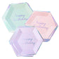 Harlow & Grey Sprinkles Party Plates and Napkins Set, 60-pc Pastel Happy Birthday Kit, Multi- Color Pack w/Pink, Teal, and Purple Disposable Paper