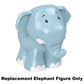 Replacement Part for Fisher-Price Little People Go Wild Safari Guide Figure Pack - GNM37 ~ Replacement Blue/Gray Elephant Toy