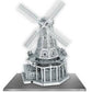 Set of 3 Metal Earth 3D Laser Cut Building Models: Ferris Wheel - Windmill - Lighthouse