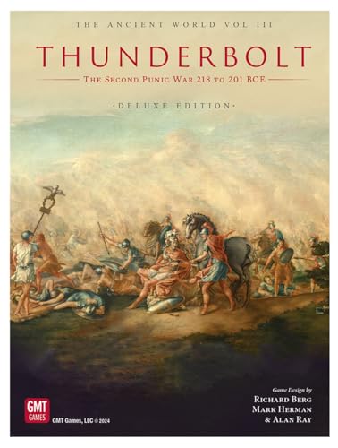 GMT Games Thunderbolt: The Second Punic War 218 to 201 BCE, Deluxe Edition, Ancient World Strategy Board Game for Adults 18+