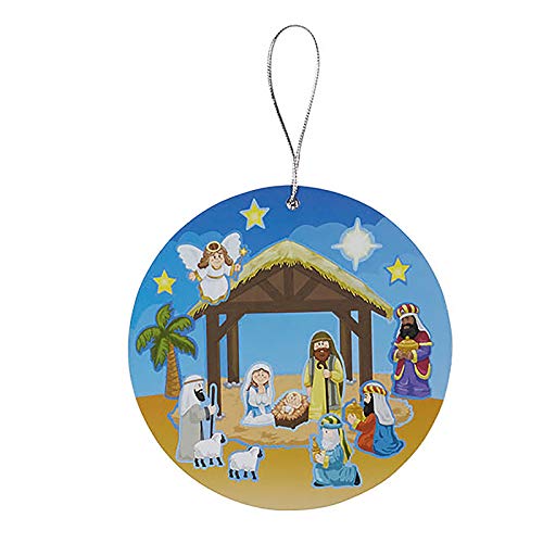 Nativity Sticker Ornament School Classroom Activity Bulk Pack of 36
