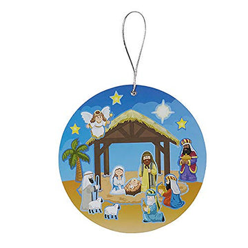 Nativity Sticker Ornament School Classroom Activity Bulk Pack of 36