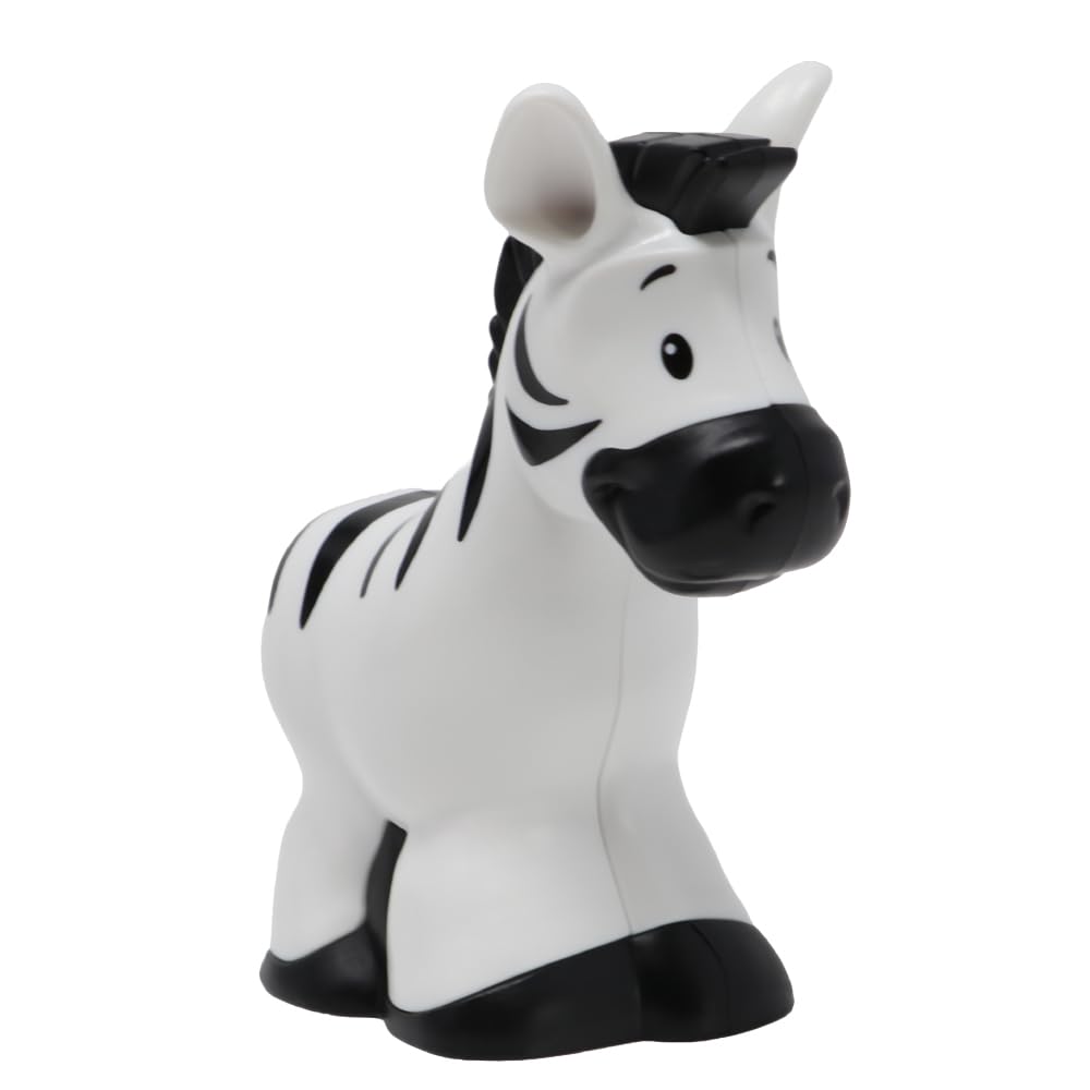 Fisher-Price Replacement Part for Collectible Little People Alphabet Fun Zoo Safari Farm Playset JGR92 - Replacement Letter Z Black and White Zebra