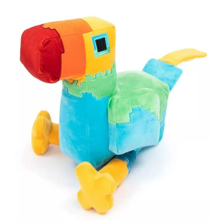Minecraft Parrot 13 inch Pillow Buddy Basic Plush Character Soft Dolls, Video Game-Inspired Collectible Toy Gifts for Kids & Fans Ages 3 Years Old