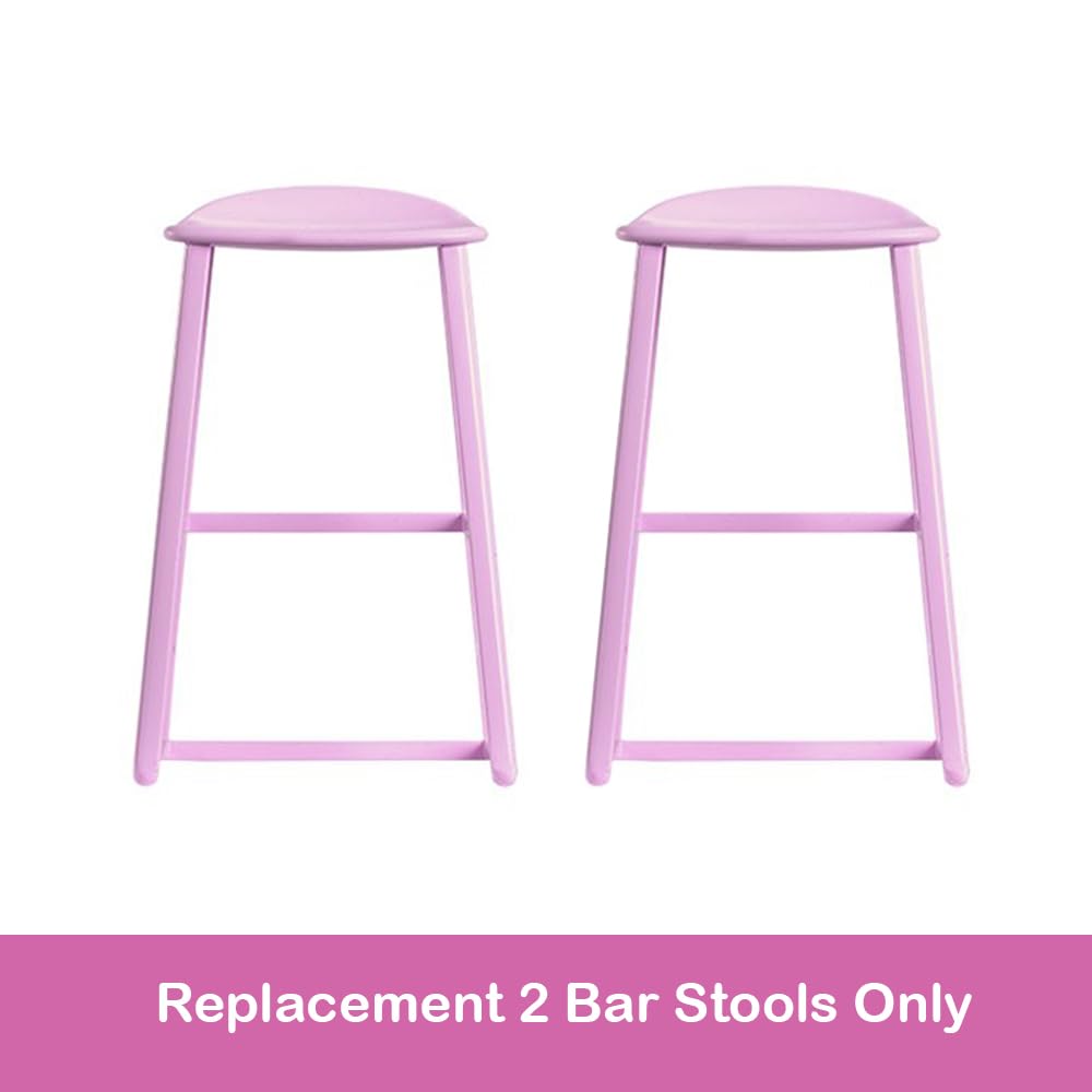Replacement Part for Barbie Doll Dreamhouse Dollhouse Playset HMX10 - Replacement 2 Pink Barstools
