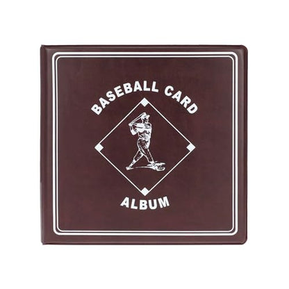 BCW Supplies Baseball 3" Album - Burgundy | Premium Durable Binder for 90 Baseball Cards Heavy-Duty D-Ring, Lasting Durability, and Classic Display |