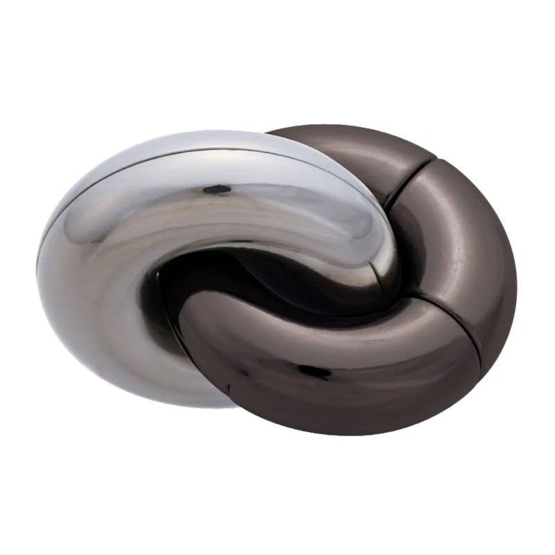 BePuzzled Donuts Hanayama Cast Metal Brain Teaser Puzzle (Level 4) Puzzles For Kids & Adults Ages 12 & Up, Model:30847 Bronze Color