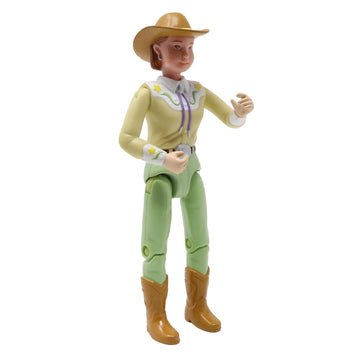 Fisher-Price Replacement Part Loving Family Farm and Dollhouse Lily Gray Horse Playset 75273 - Replacement Woman Mom Western Style Horseback Cowgirl