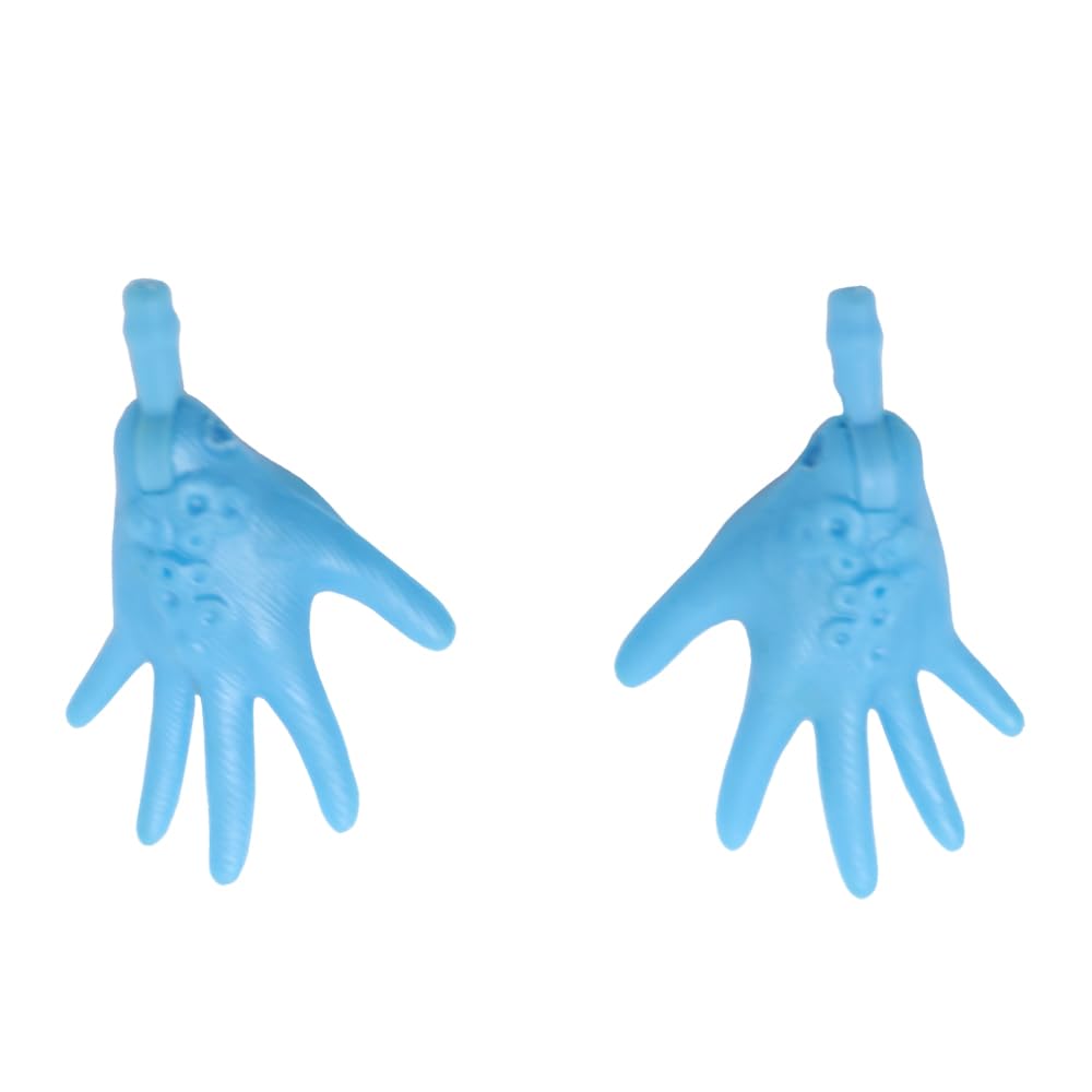 Replacement Parts for Collectible Monster High Frankie Stein School Dance DNX34 - Set of Replacement Hands - Left and Right - Blue