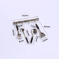 1Set Silver 1/12 Miniature Kitchen Utensils Dollhouse Decoration Accessories, Miniature Dollhouse Accessories Kitchen Set (2x1.6 inch)