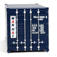 Walthers SceneMaster HO Scale Model of Wan Hai (Blue, White, red A Lettering) 20' Corrugated Container,949-8066