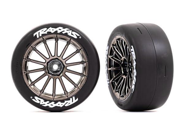 Traxxas T&W BLK CHRM 2.0 Slick FRNT