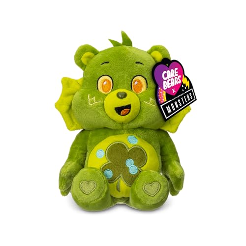 Care Bears Universal Monsters 9" Fun Size Plush - Good Luck Bear as Creature from The Black Lagoon - Soft, Huggable Plushie, Stuffed Animal for Girls