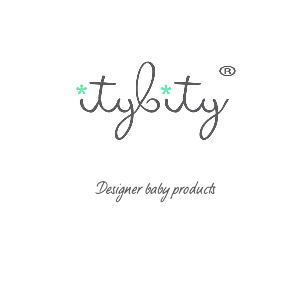 itybity Cupcake Baby Teether - Infant Teether with Easy-to-Hold Design and Textured Back Side to Massage and Soothe Sore, Swollen Gums