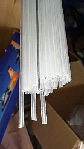 Occus 3 x 2MM RC Airplane Parts - Push Rod Plastic Tube & Steel Wire Guide Tube