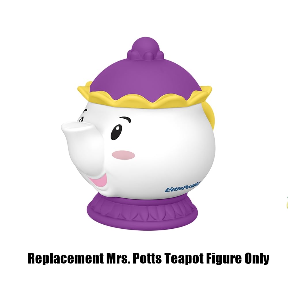 Replacement Part for Fisher-Price Little-People Princess Playset - HPL23 ~ Replacement Princess Belle's Sidekick Mrs. Potts Teapot Figure ~ Inspired