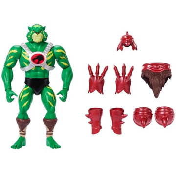 Masters of the Universe Origins & Thundercats Action Figure, Battle Cat Man Toy, 1980s Brand Crossover, 5.5-inch Posable with Battle Claws, Mini Comic