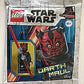 LEGO Star Wars: Darth Maul Minifigure with Metallic Silver Armor, Hood, Cape and Dual Lightsaber