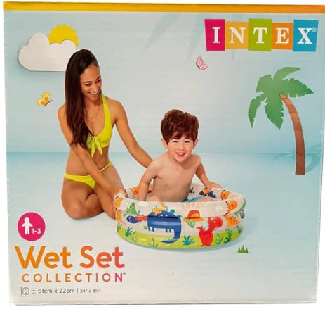 Intex Dinosaur 3 Ring Baby Pool (24 in x 8.5 in)