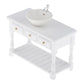 Baosity 1/12 Scale Basin Sink,Mini House Bathroom Furniture Sink,Wash Basin Cabinet for Doll House Furniture Model Bathroom Kitchen Decoration