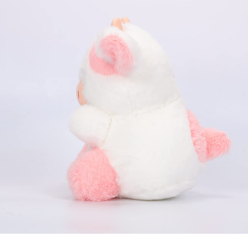 GracesDawn Cow Plush Toy, Plush Pillow Cow Toy, Palm Cows Plush Stuffed Animal Toy, Cartoon Cute Pink Cow Plush Toy, 7.8 inches high