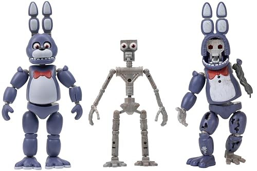 Five Nights at Freddy’s 6-Inch Endo-Series Collector Figure: Endo-1 with Classic Bonnie & Withered Bonnie Pieces - Articulated Figure with Classic