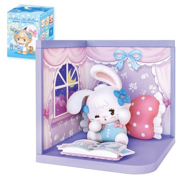 ROBOTIME Babies’ Little World Blind Box 1PC Surprise Kawaii Doll Action Figure Collectible Cute Desk Decor Random Art Toys Creative Gifts