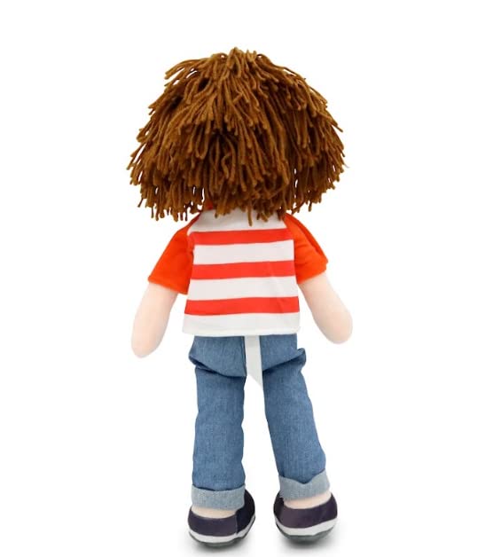 PLUSHIBLE BRIDGING MILES WITH SMILES Soft Plush Baby Doll - 18 Inch Rag Dolls for Girls and Boys, Infants & Babies, My First Plush for 1 Year Old