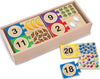 Melissa & Doug Self-Correcting Wooden Number Puzzles with Storage Box (40 pcs)