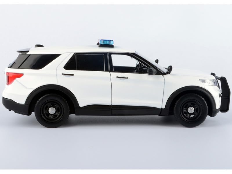 MOTORMAX 1/24 Scale 2022 Explorer Police Interceptor Utility Light & Sound 79541 White