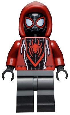 LEGO Superheroes Spider-Man: Miles Morales Minifigure with Skateboard and Web Blasts