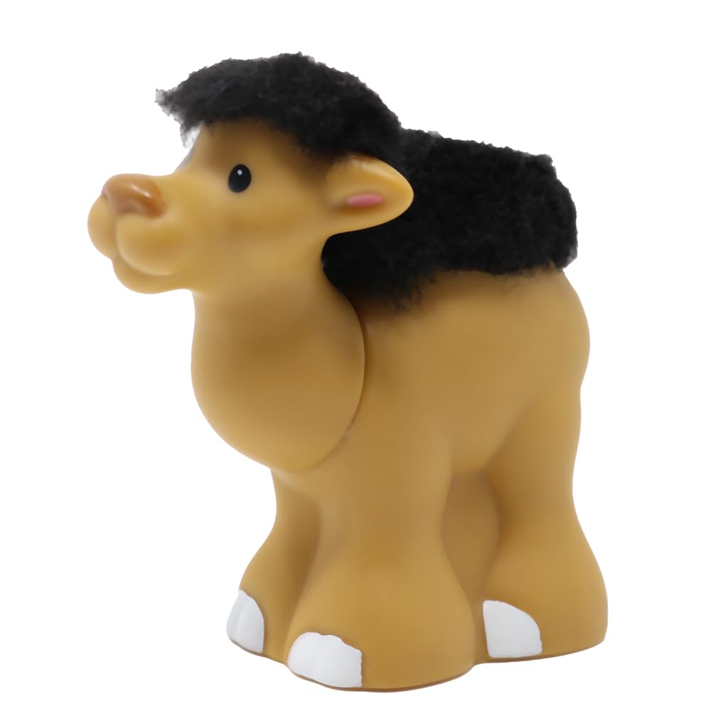 Fisher-Price Replacement Part for Collectible Little People Touch & Feel Noah's Ark Playset K0726 - Replacement Camel Figure with Brown Soft Fur