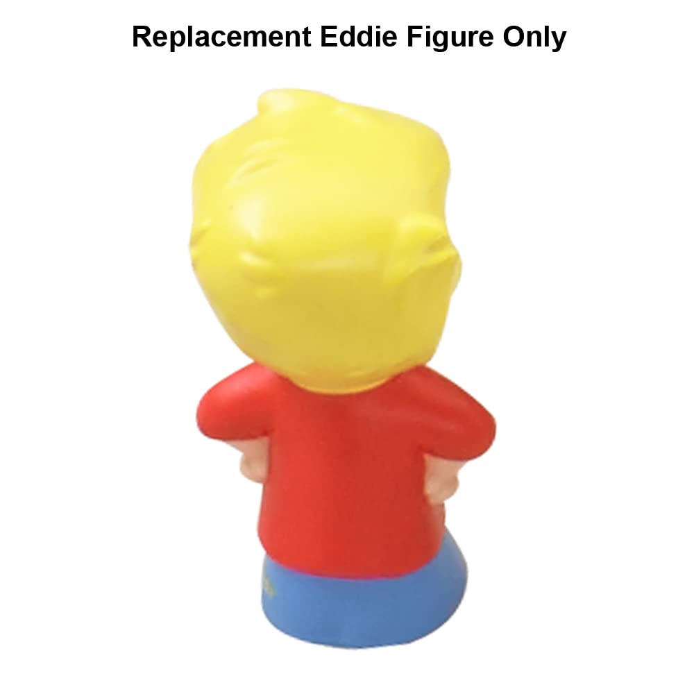 Replacement Part for Fisher-Price Little People Around The Farm Mega Set Playset - CBG45 ~ Replacement Little Boy Eddie Figure ~ Red Shirt - Blue