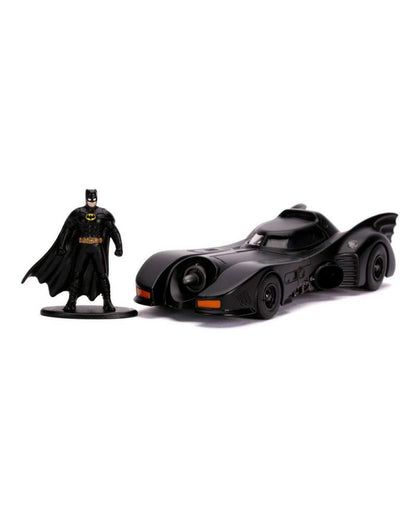 Jada Toys 1:32 1989 Batmobile Die-cast Car with Batman Figure, Toys for Kids and Adults (JadaToys31704) , Black