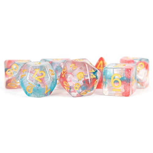Metallic Dice Games LIC720 Unicorn-Astral Swell Dice - 7 Piece