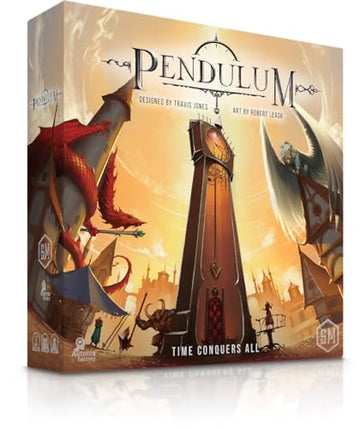 Stonemaier Games: Pendulum by Travis P Jones | A Worker Placement, Time-Optimization Strategy Board Game | Time is The Most Precious Resource as You