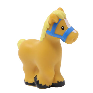 Fisher-Price Replacement Part Little People Caring for Animals Farm Zoo Safari Friends Playset DWC31 and CHJ51 - Replacement Brown Tan Horse Figure