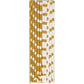Gold Polka Dot Paper Straws, 10ct