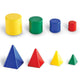 Learning Resources Mini GeoSolids - Geometry Shapes, Pattern Blocks, Homeschool, 3d School Figures for Teaching, Math Manipulatives Essentials