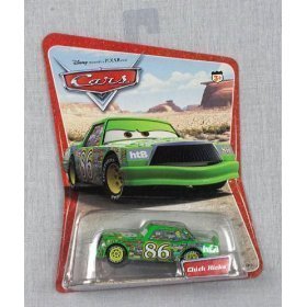 Series 1 Original Issue Chick Hicks Disney Car Desert Background Scene with 16 Cars Pictured on Back of Mattel Card