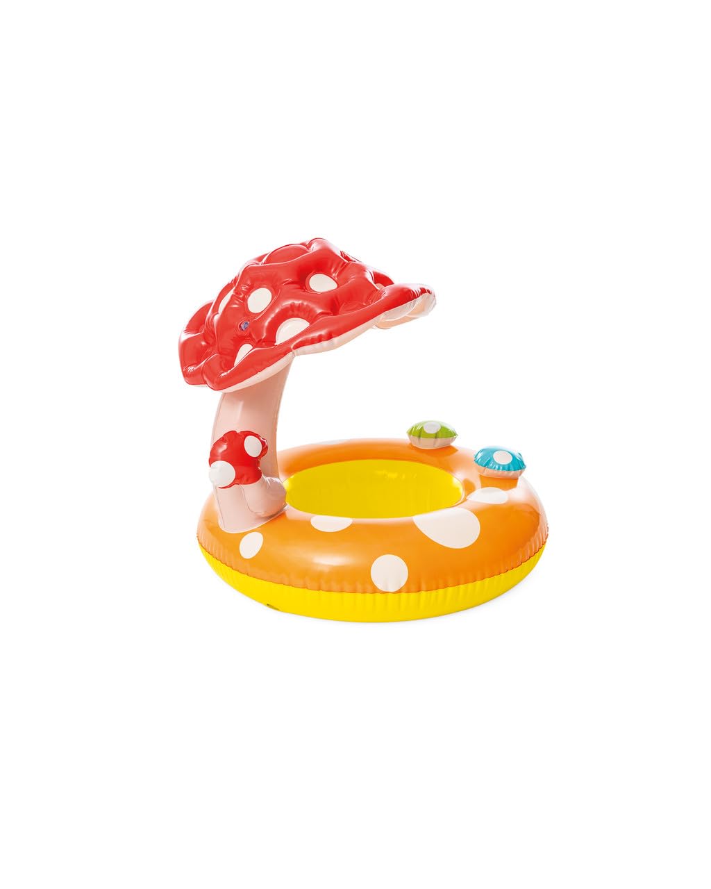 INTEX Mushroom Kiddie Pool Float, Children's Inflatable Mushroom Shaped Seat and Sun Shade
