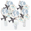 Big Dot of Happiness Precious Cargo - Blue - Boy Baby Shower Centerpiece Sticks - Table Toppers - Set of 15