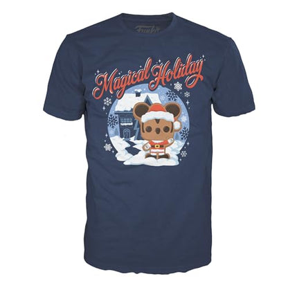 Funko Pop! Boxed Tee: Disney Holiday - Santa Mickey - S