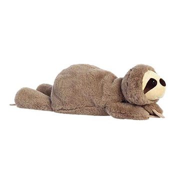 Aurora® Laid-Back Snoozles™ Sloth Stuffed Animal - Floppy Characters for Comforting Cuddles - Perfect for Bedtime, Naps, and Kids All Ages - Brown 18