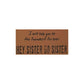 Watchover Voodoo 3-Inch Hey Sister Go Sister Keychain - Handcrafted Gift to Bring Good Luck and Positivity Everywhere You Go